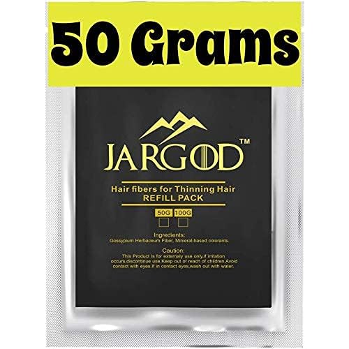 Hair Building fibers Dark Brown 50 Grams Jargod- Refill Your Existing Fiber Bottle - Hair Loss Concealer For Thinning Hair