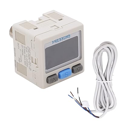 Digital Pressure Switch Controller, Air Pressure Regulator Valve Pneumatic Vacuum Digital Controller Swtich 12~24V DC 0-101kPa, RC 18in Interface ThreadZSE30A-01-P-L